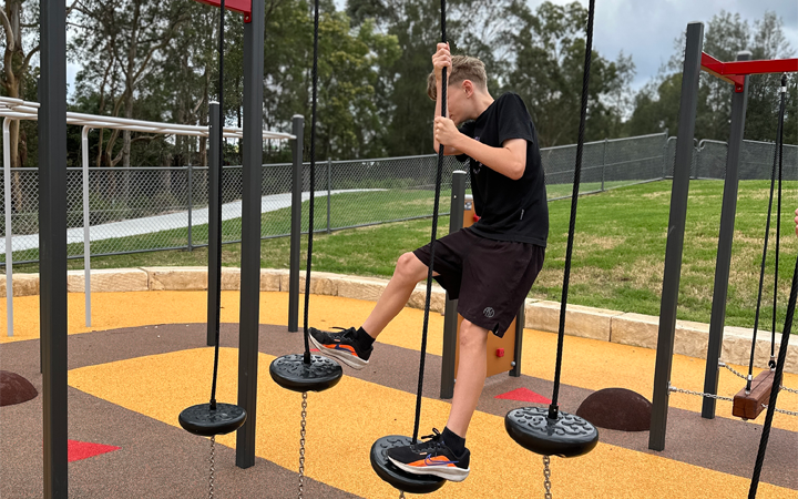 Brickpit playground - ninja warrior course