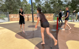 Brickpit playground - waterplay