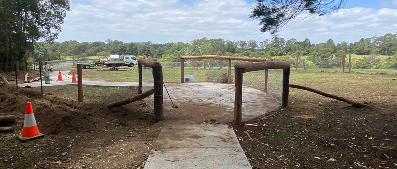 dog park construction