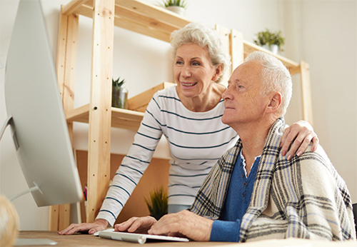 couple at computer