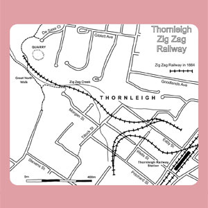 Thornleigh ZigZag Railway map