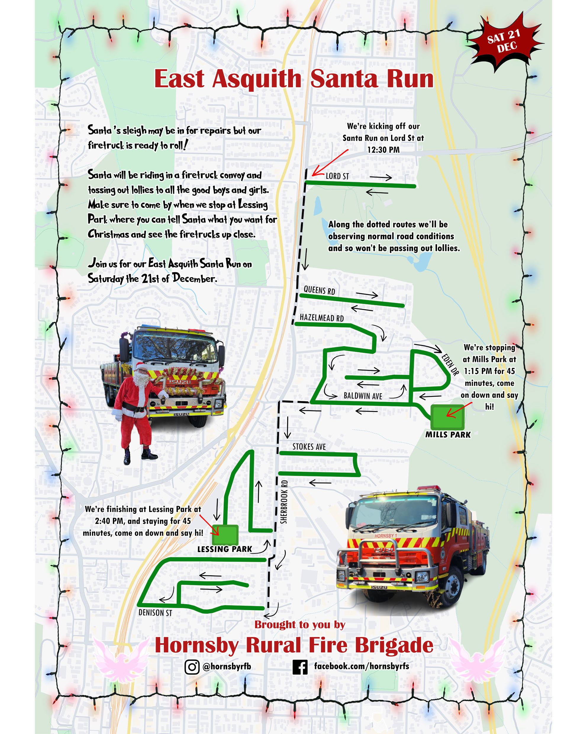 East Asquith Santa run