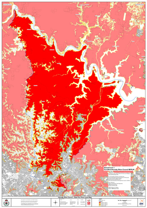 bush fire prone land map Hornsby shire