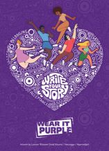 Wear It Purple Day heart