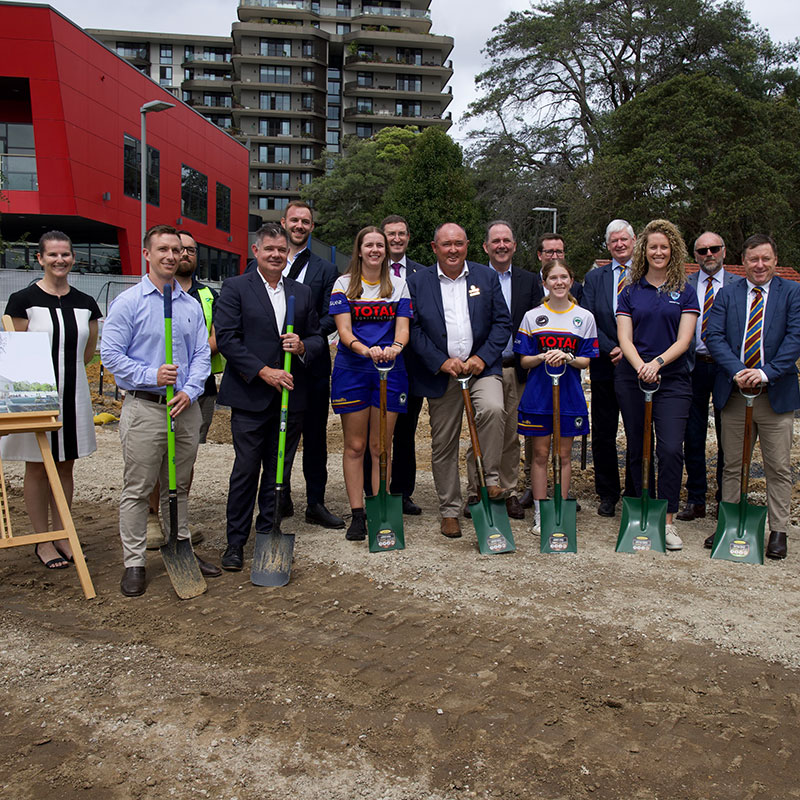 group with shovels