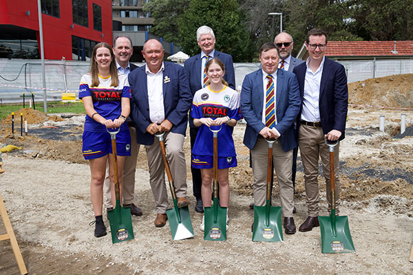 group with shovels